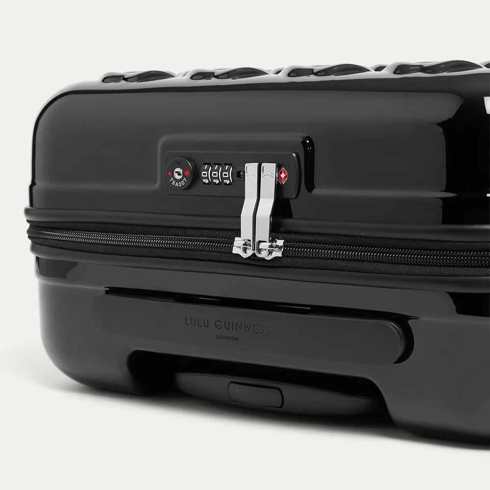 BLACK LULU LIPS CABIN SPINNER SUITCASE - Image 7