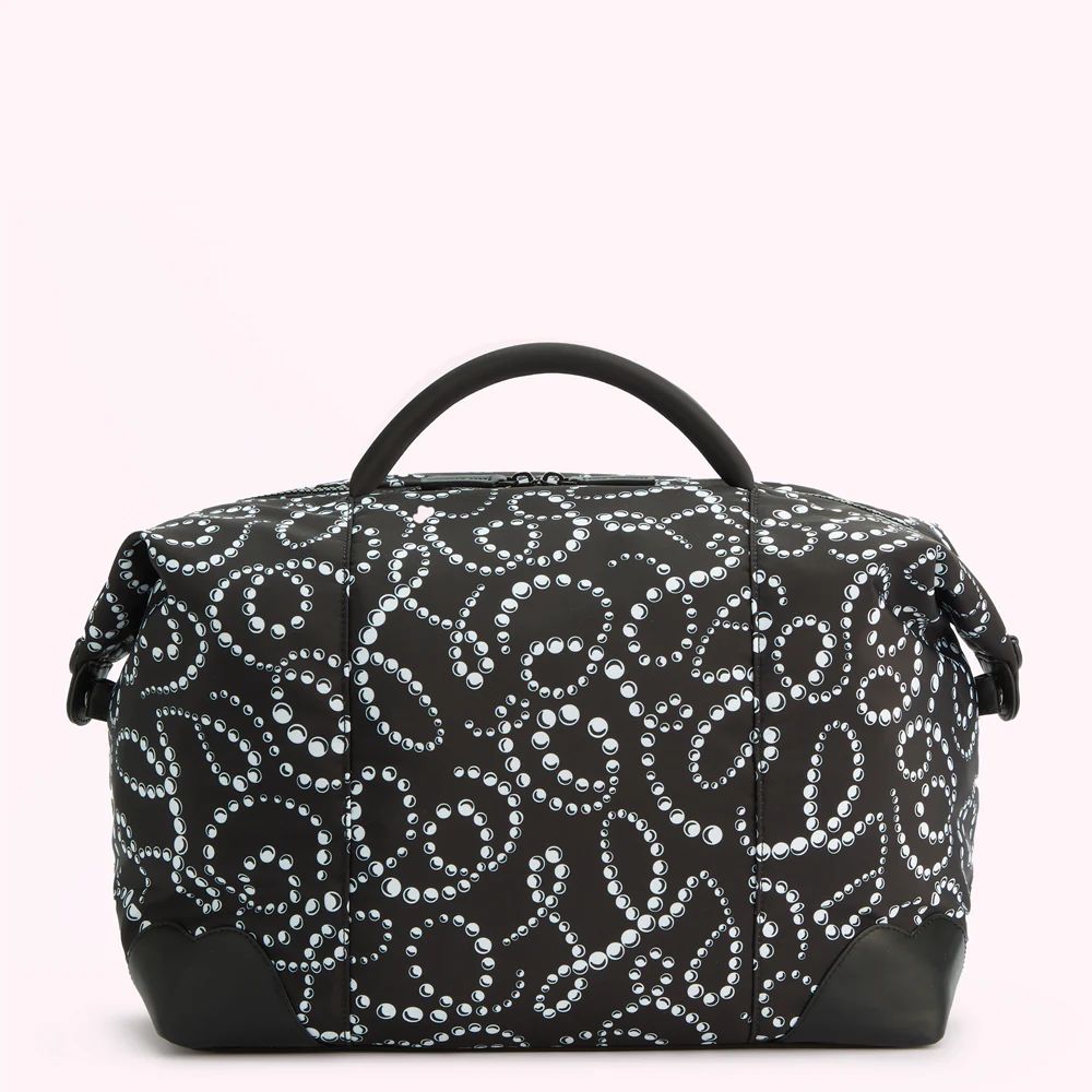 BLACK LULU PEARL PRINT FENELLA HOLDALL - Image 2