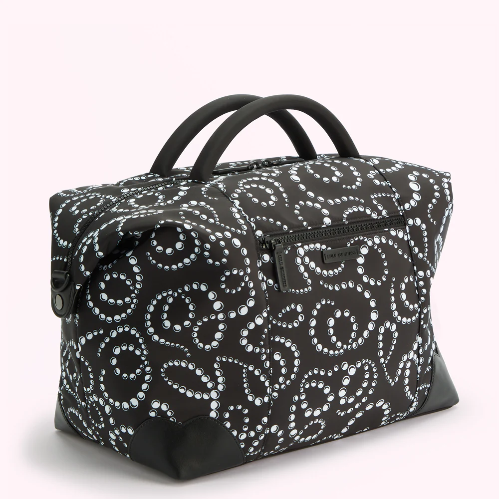 BLACK LULU PEARL PRINT FENELLA HOLDALL - Image 3