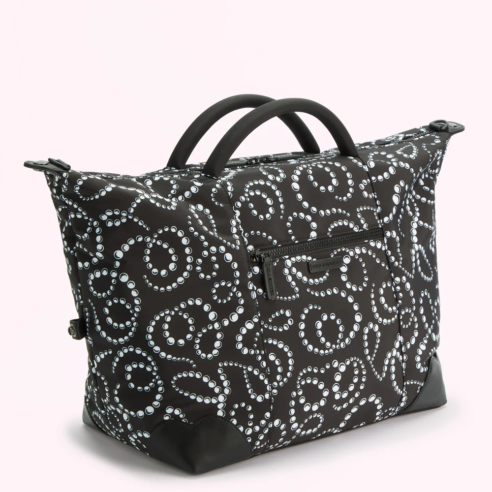 BLACK LULU PEARL PRINT FENELLA HOLDALL - Image 4
