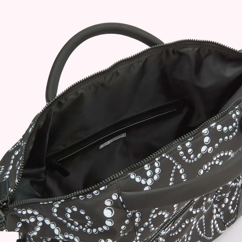BLACK LULU PEARL PRINT FENELLA HOLDALL - Image 5