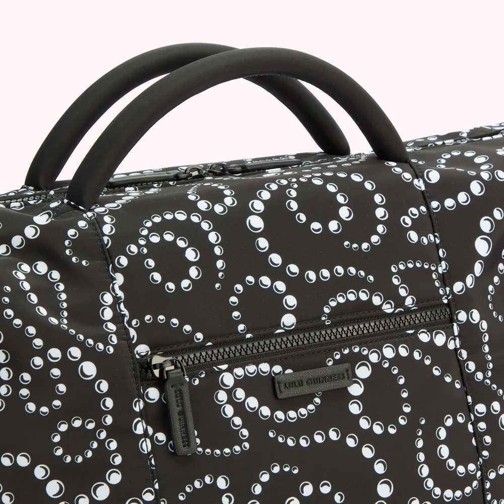 BLACK LULU PEARL PRINT FENELLA HOLDALL - Image 6