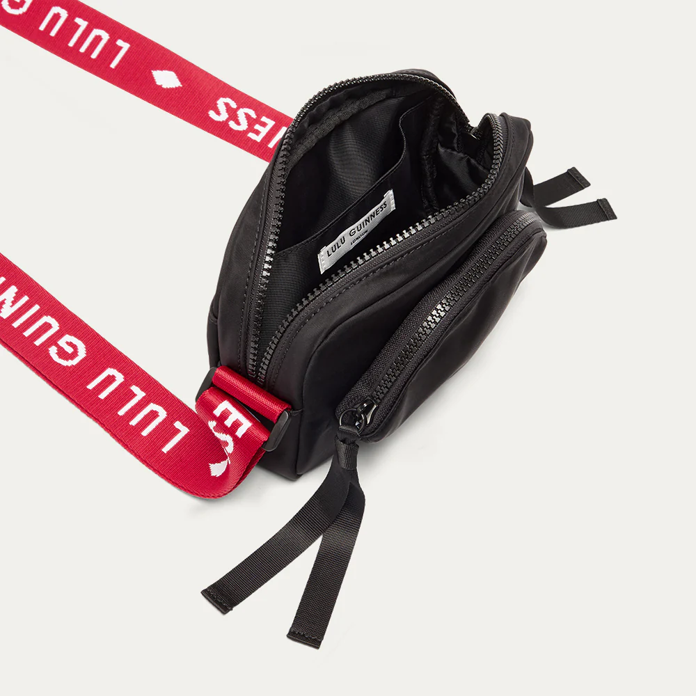 BLACK AND LULU RED PAM CROSSBODY BAG - Image 4