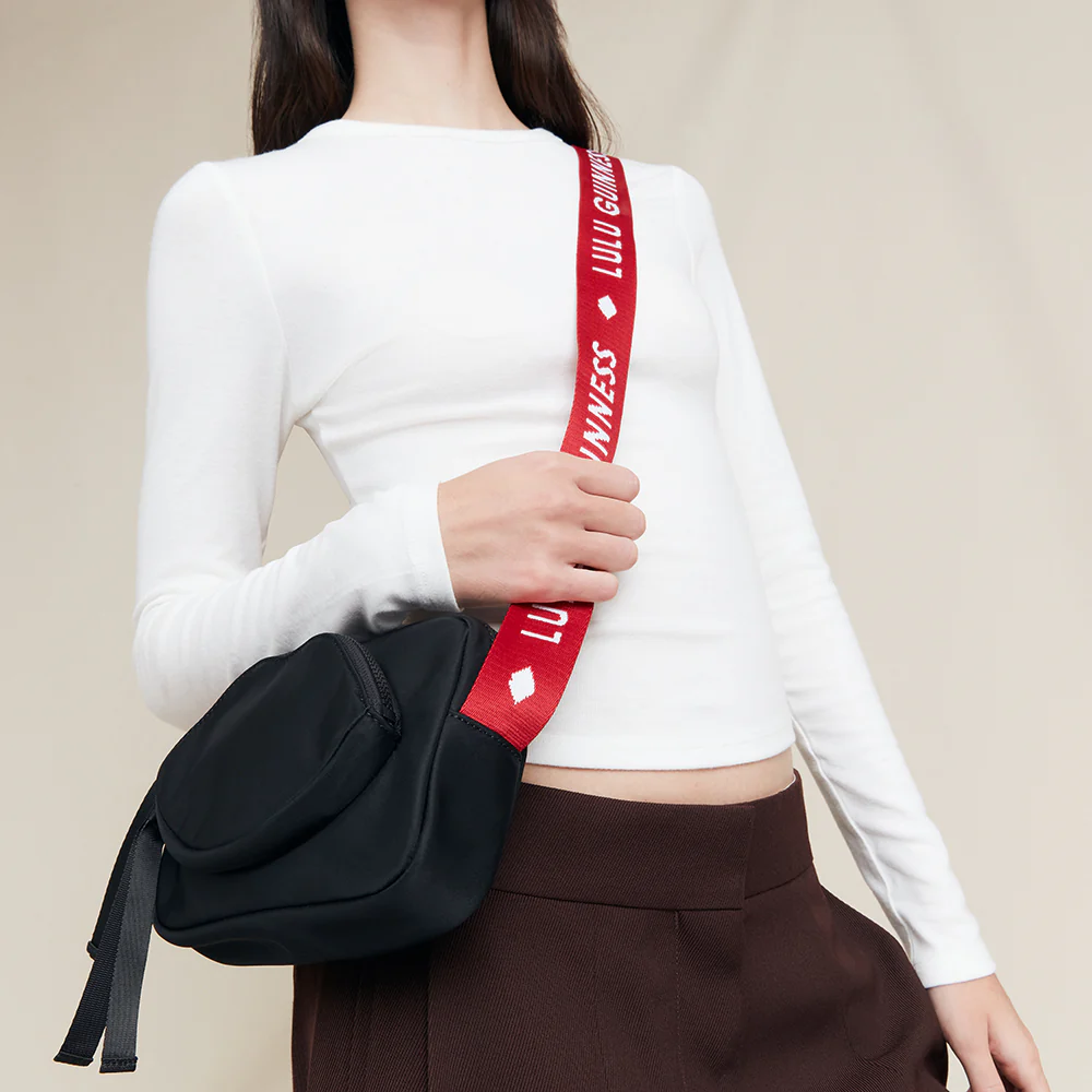 BLACK AND LULU RED PAM CROSSBODY BAG - Image 6
