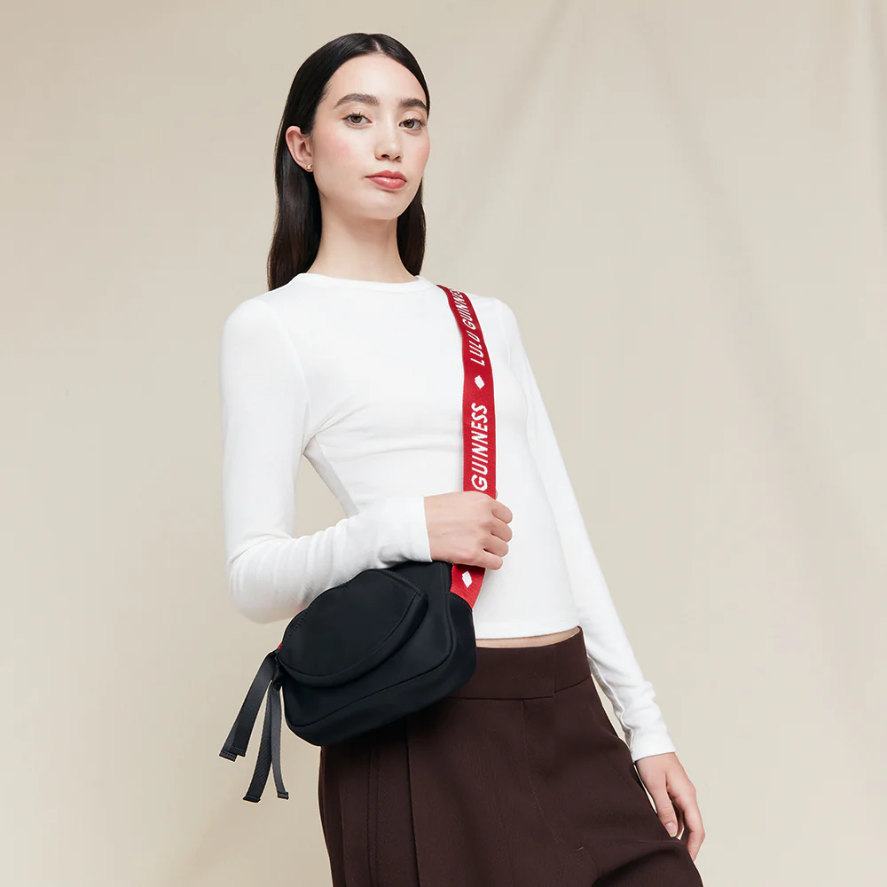 BLACK AND LULU RED PAM CROSSBODY BAG - Image 7