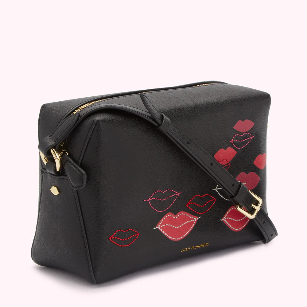 BLACK MAYA LIP FLURRY CROSSBODY BAG - Image 3