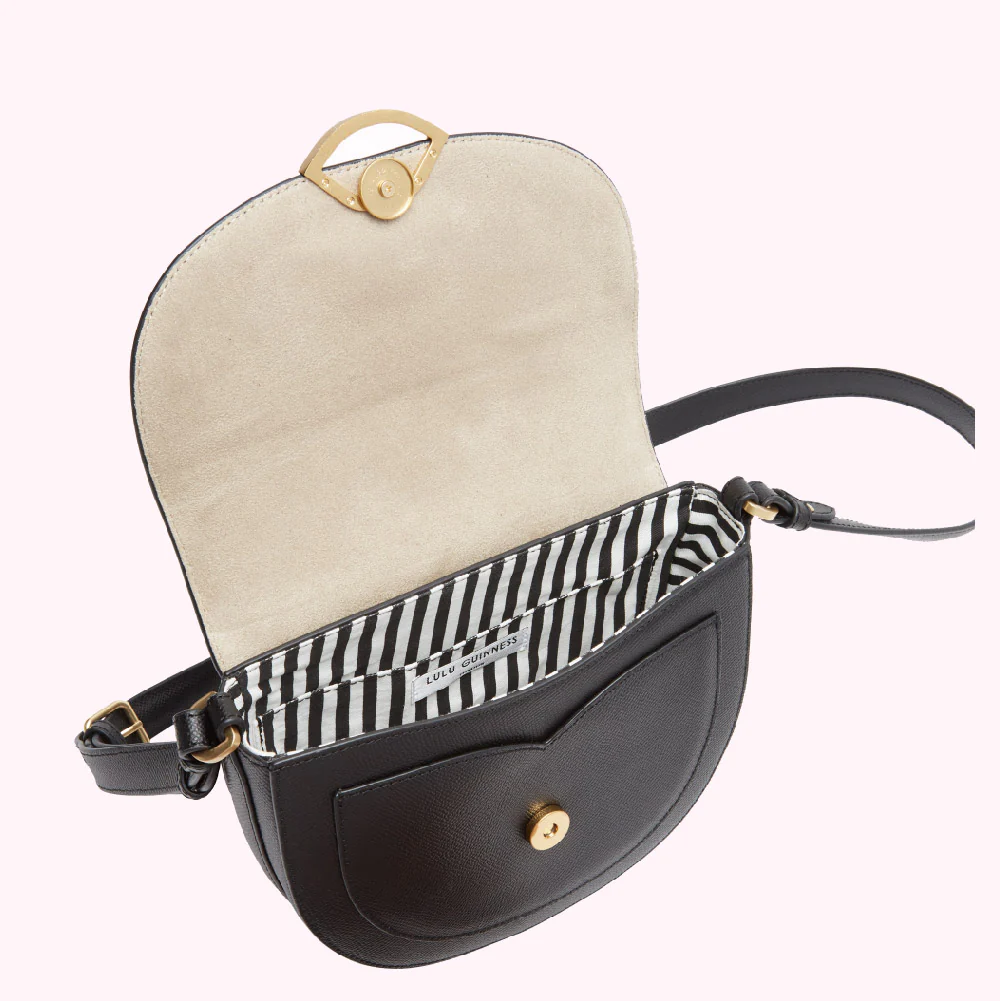 BLACK MEDIUM ESME SADDLE BAG - Image 2