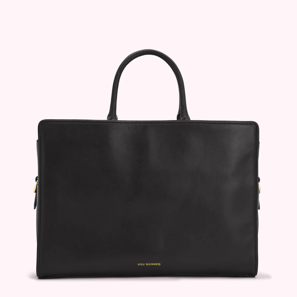 BLACK LIP RIPPLE QUILTED LEATHER BETHANY HANDBAG - Image 2