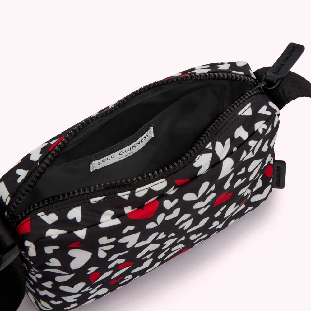 BLACK MULTI CUT OUT HEARTS BESSIE CROSSBODY BAG - Image 3