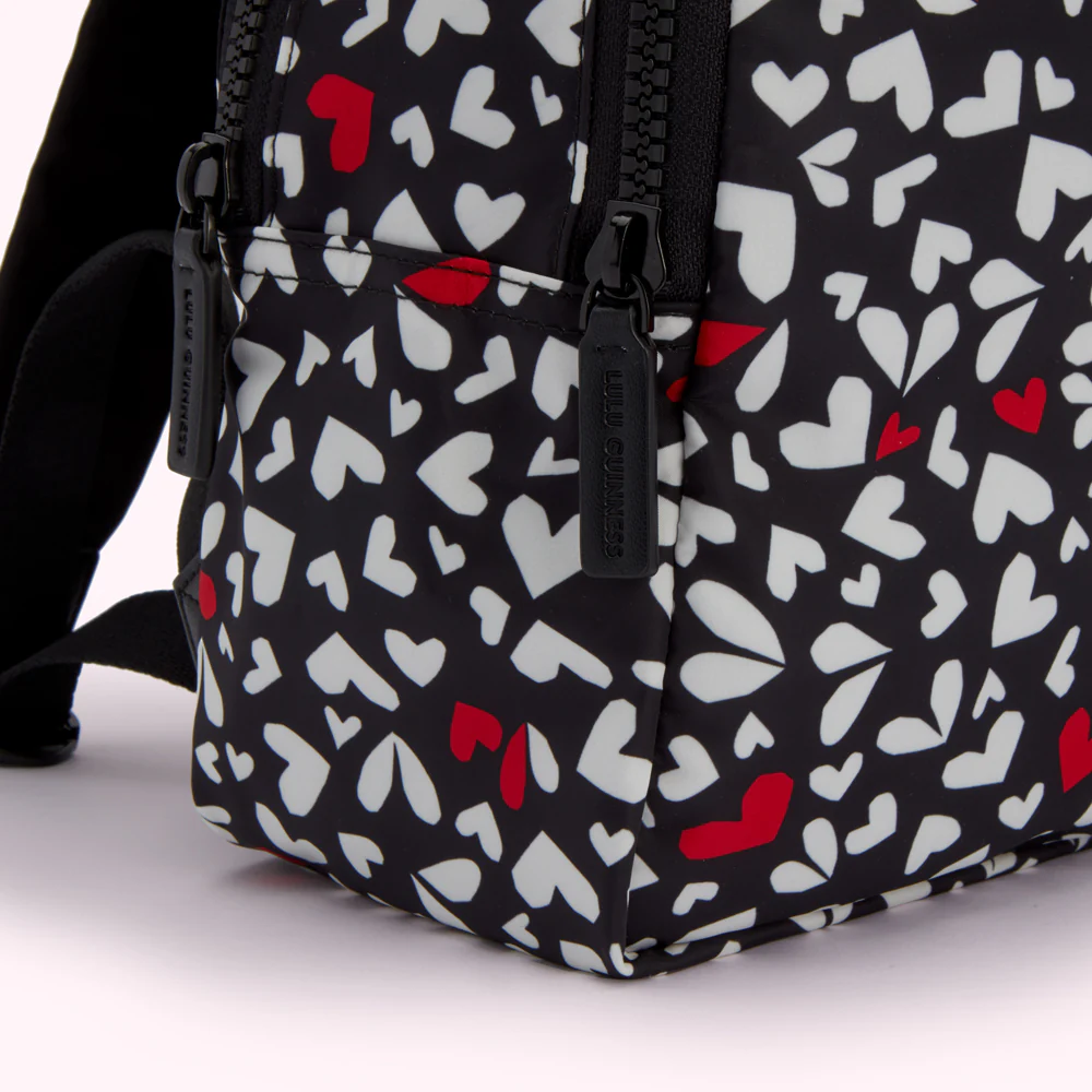 BLACK MULTI CUT OUT HEARTS SADIE BACKPACK - Image 4