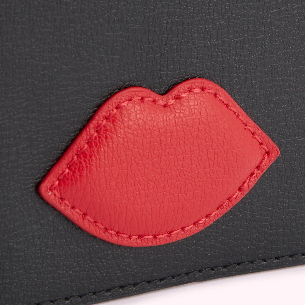BLACK MULTI LIPS PASSPORT HOLDER - Image 3