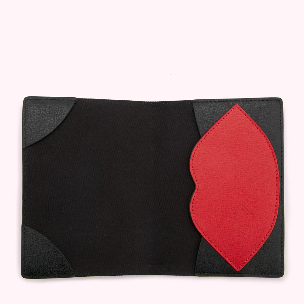 BLACK MULTI LIPS PASSPORT HOLDER - Image 4