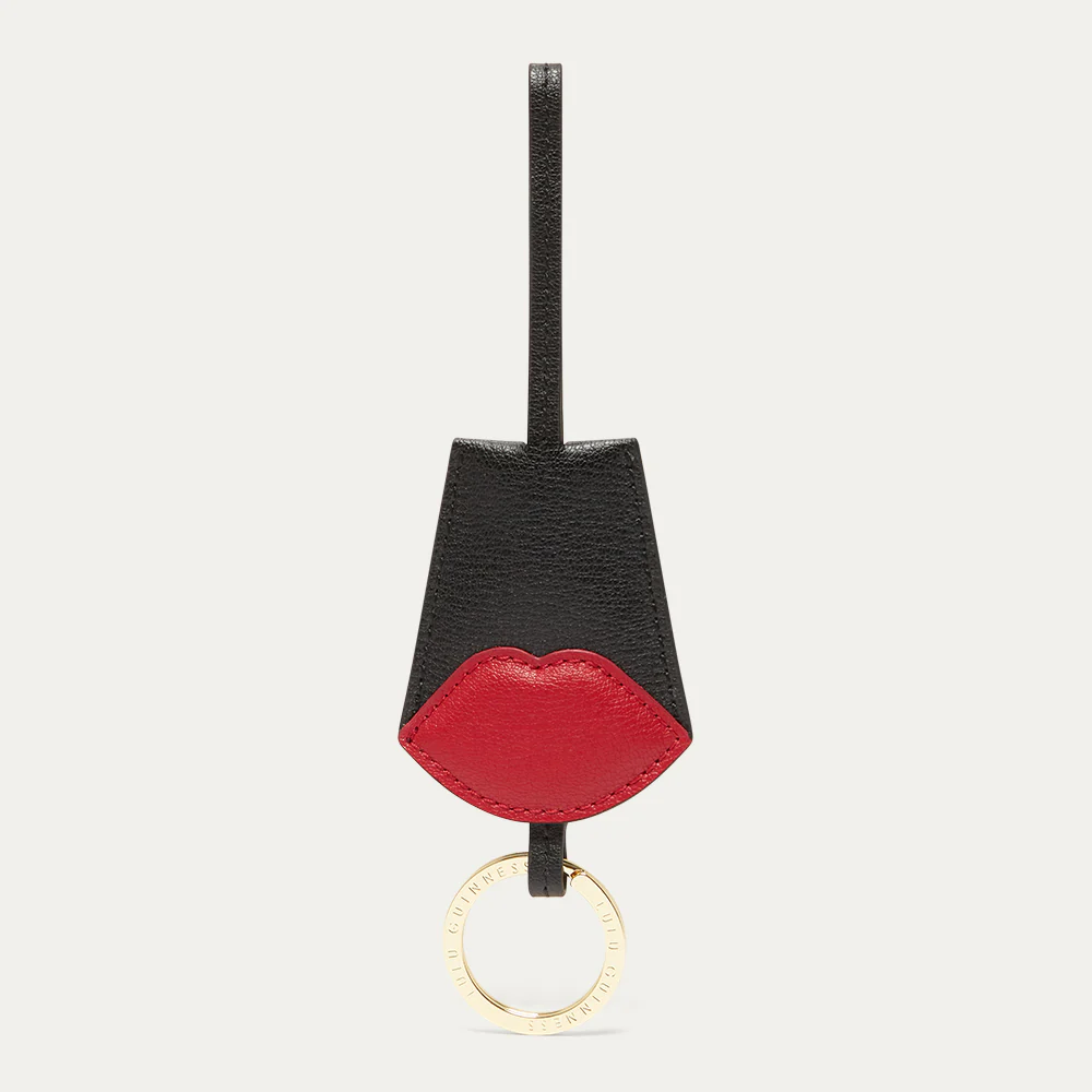 BLACK MULTI LULU LIP SARA KEYRING