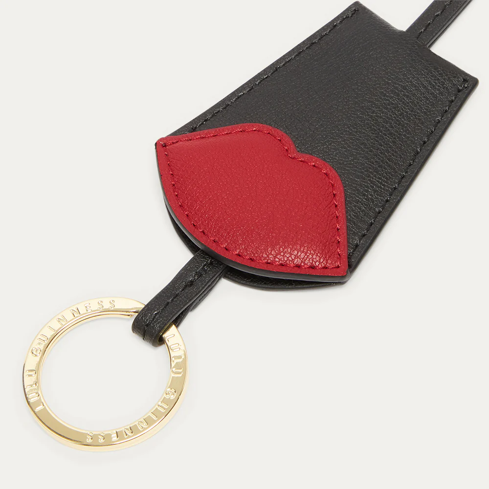 BLACK MULTI LULU LIP SARA KEYRING - Image 4