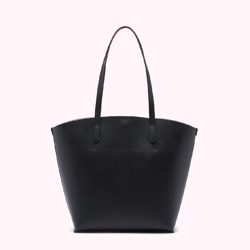 BLACK MEDIUM AGNES TOTE BAG - Image 2