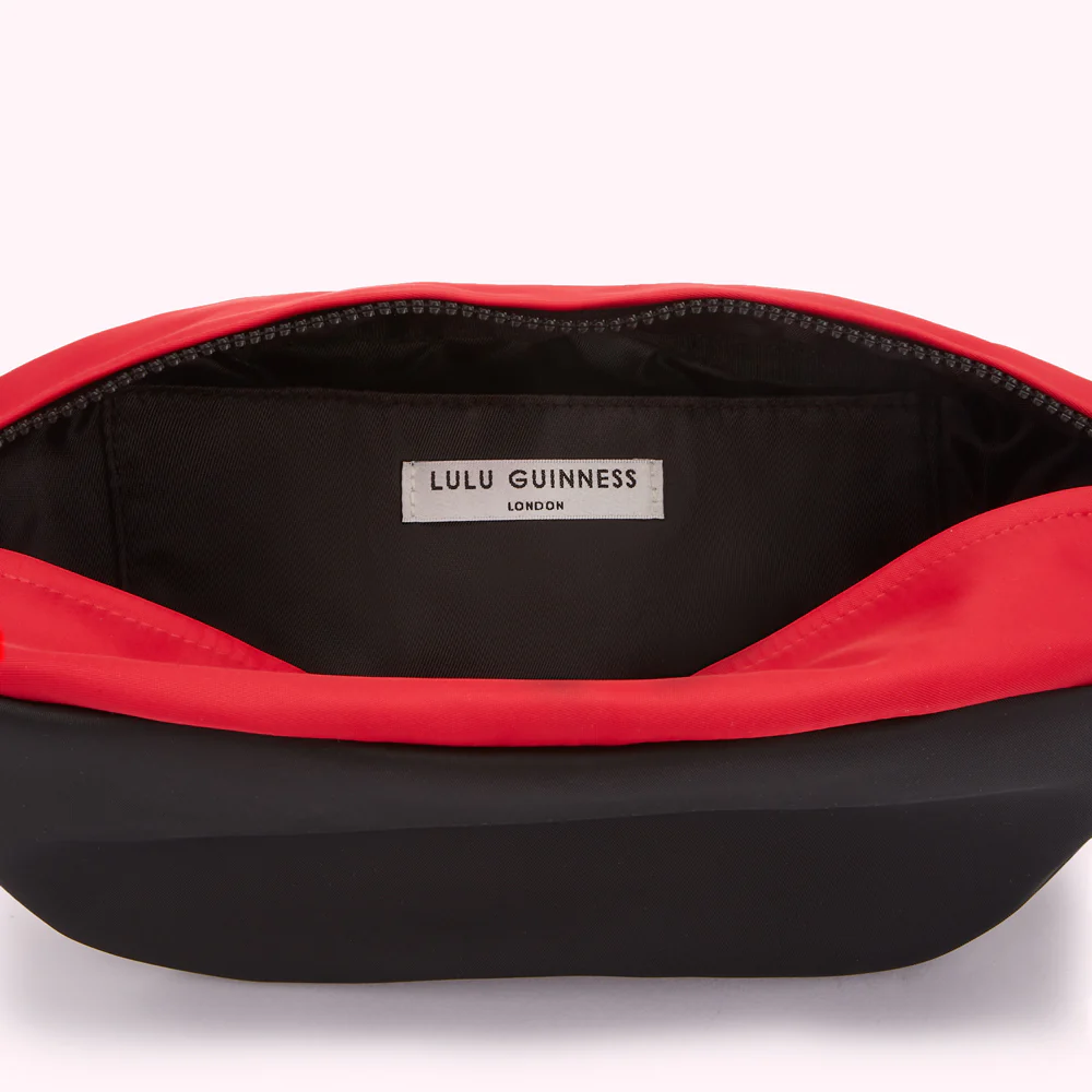 BLACK MULTI PUCKER UP LIPS BELT BAG - Image 5