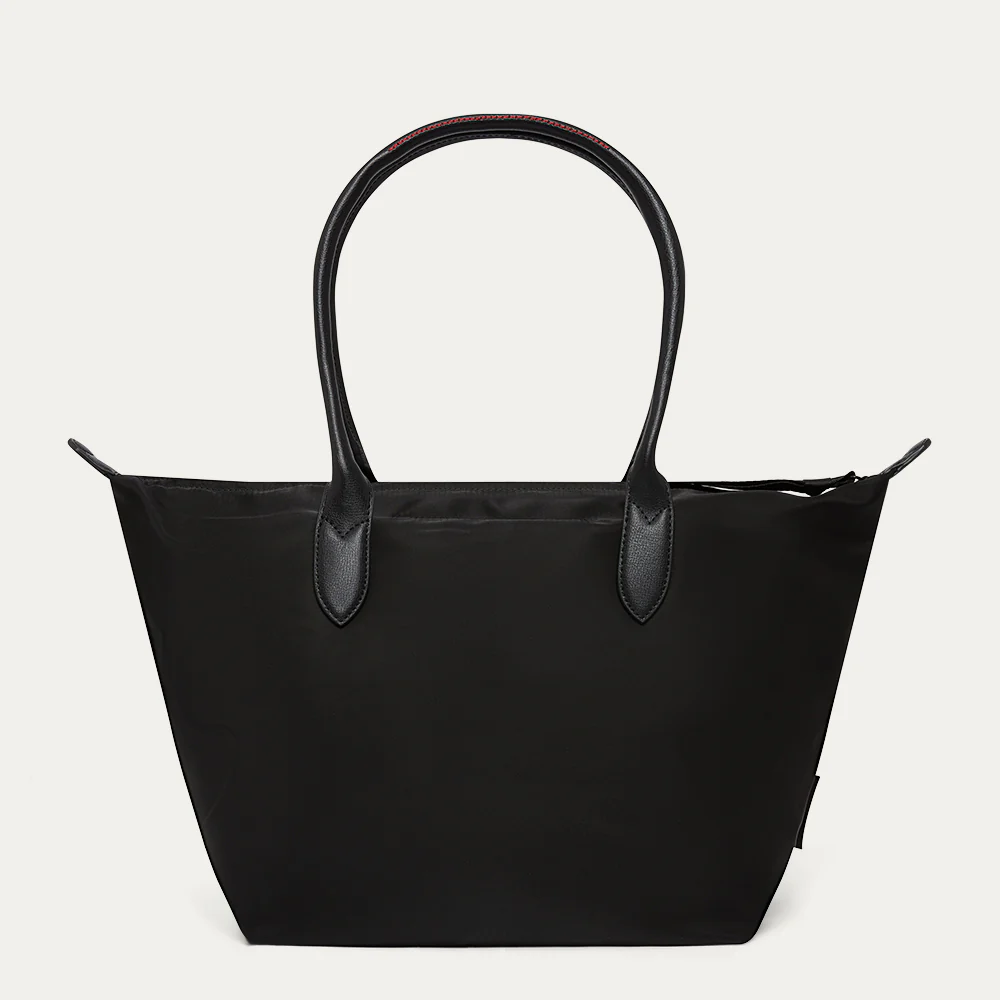 BLACK NYLON OH LU LU LARGE TOTE BAG - Image 3