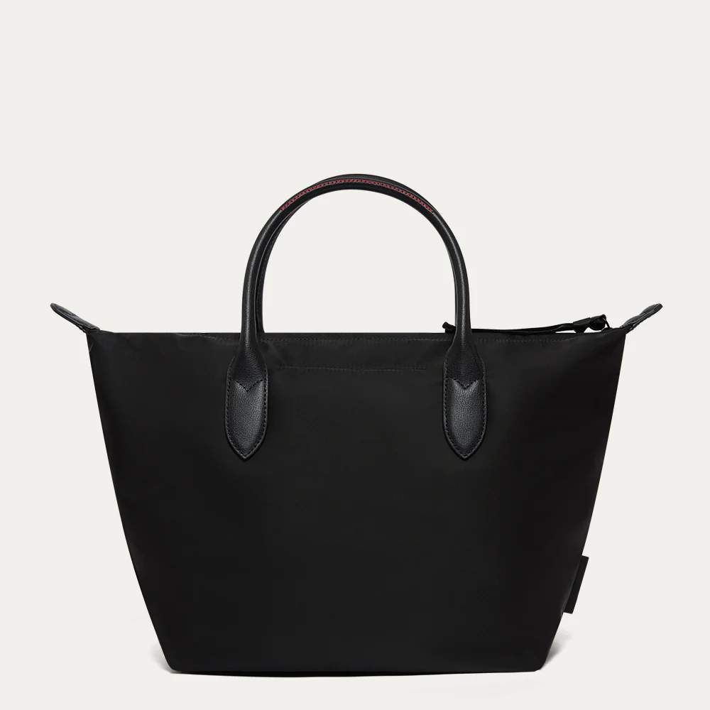 BLACK NYLON OH LU LU MEDIUM TOTE BAG - Image 3