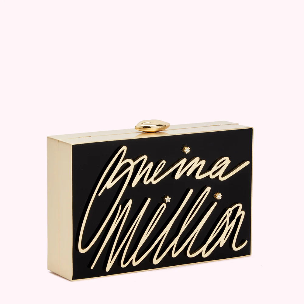BLACK ONE IN A MILLION LIVVY CLUTCH BAG - Image 3