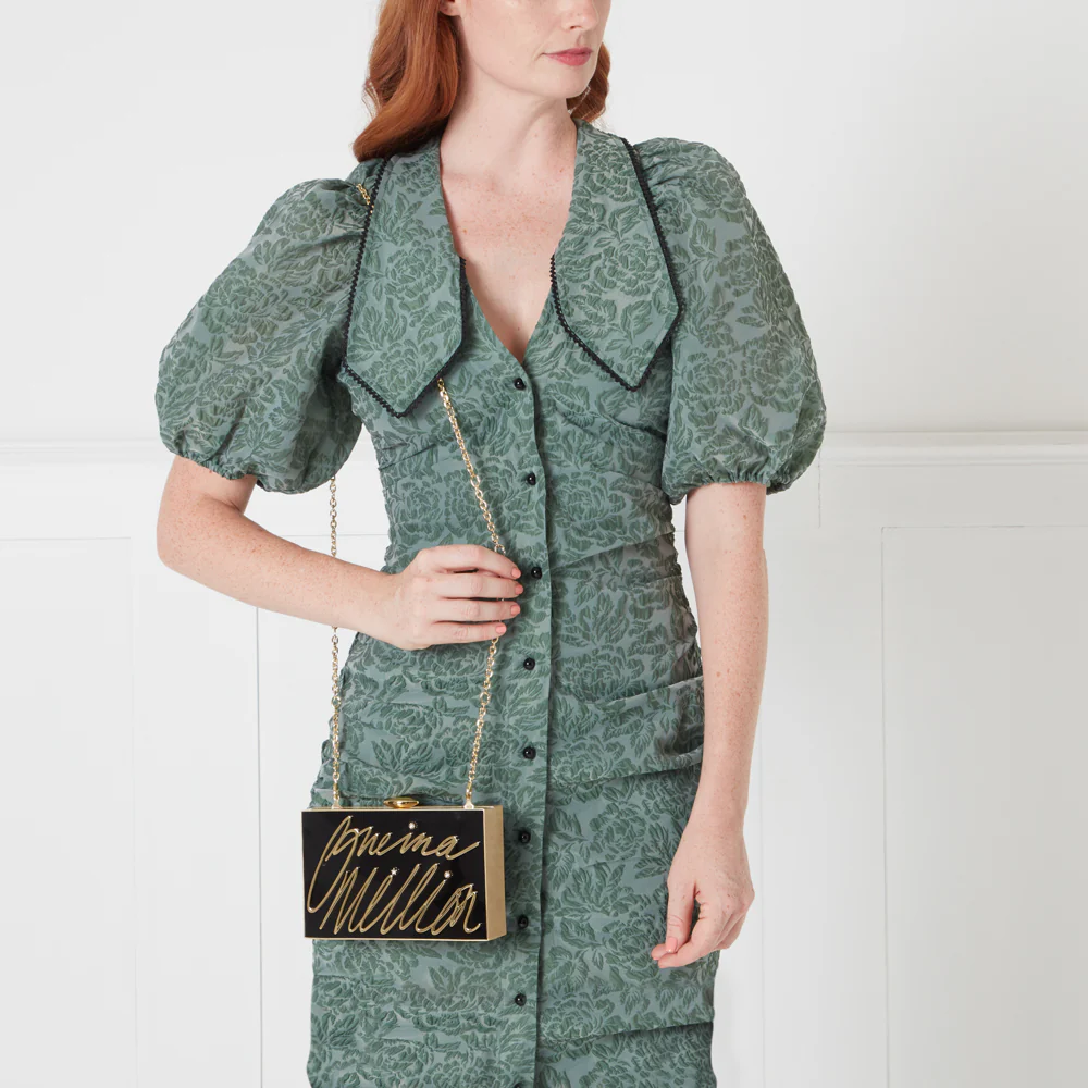 BLACK ONE IN A MILLION LIVVY CLUTCH BAG - Image 7