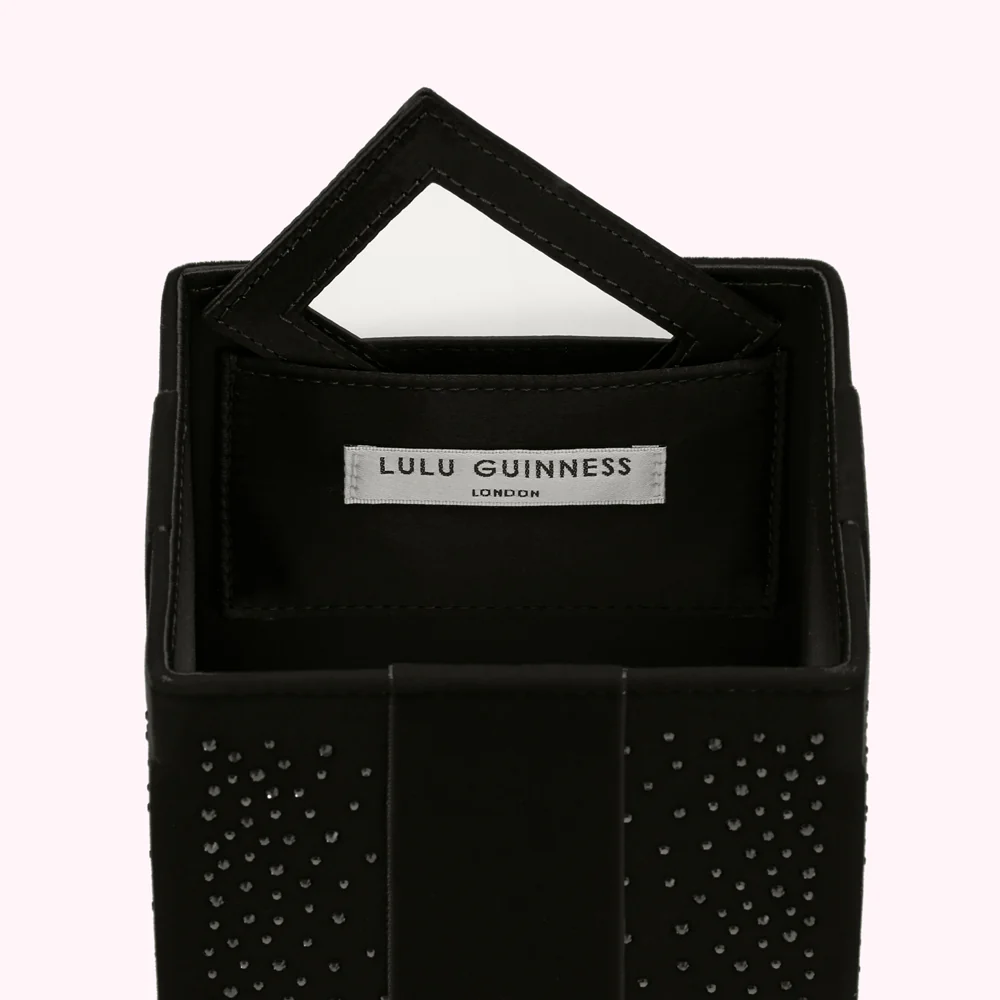 BLACK PRESENT CLUTCH WITH SWAROVSKI® CRYSTALS - Image 4