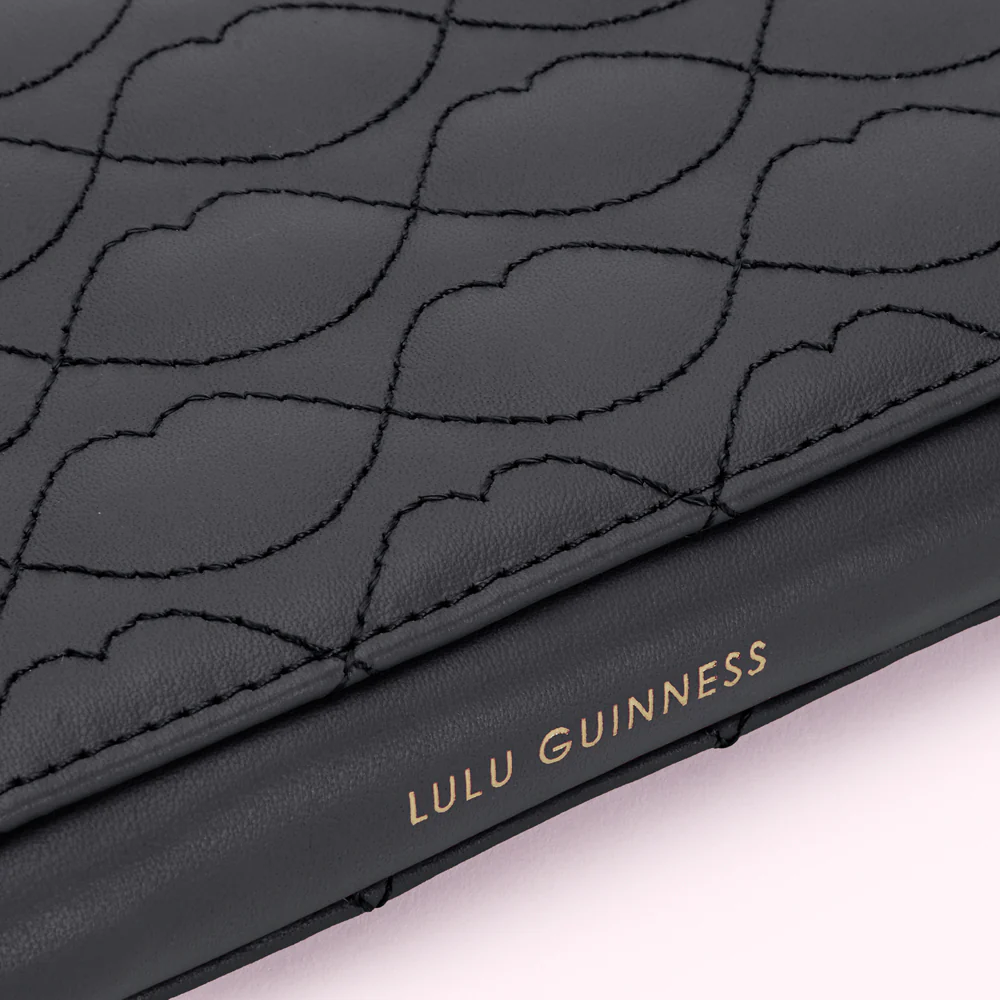 BLACK LIP QUILTED LEATHER TANSY WALLET - Image 4