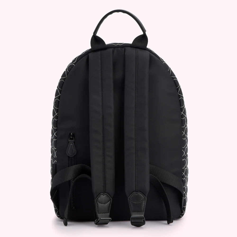 BLACK QUILTED LIPS TONY BACKPACK - Image 2