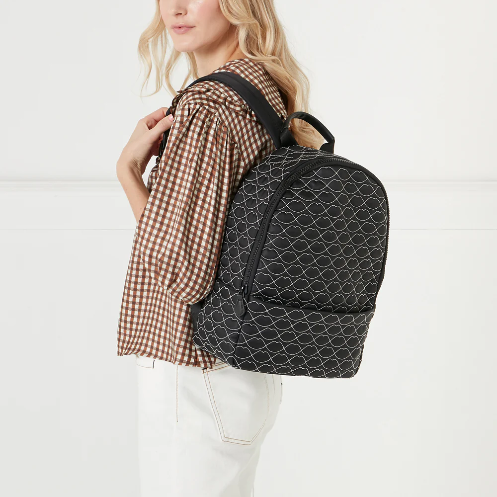 BLACK QUILTED LIPS TONY BACKPACK - Image 8