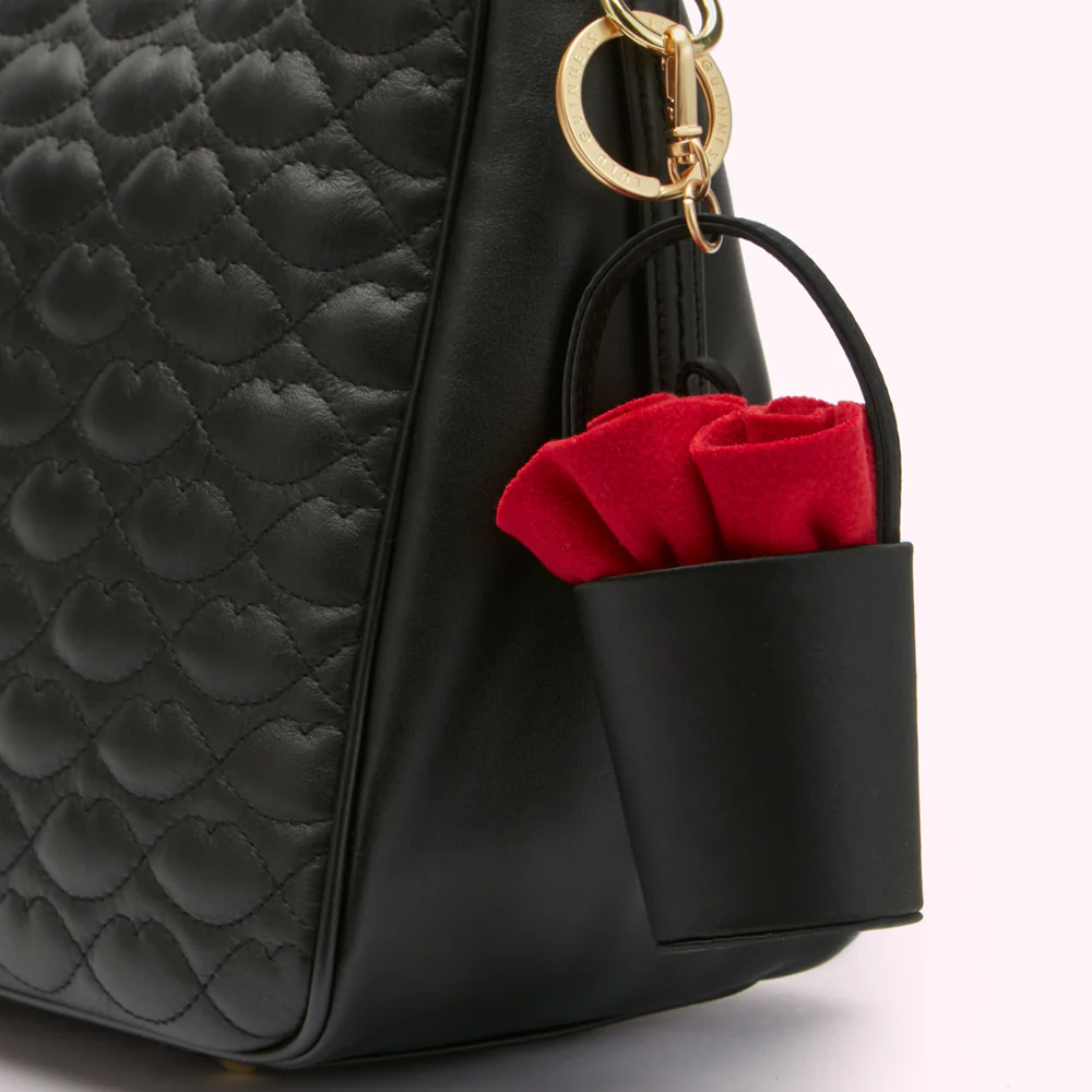 BLACK ROSE BASKET MINI COLLECTIBLE CHARM