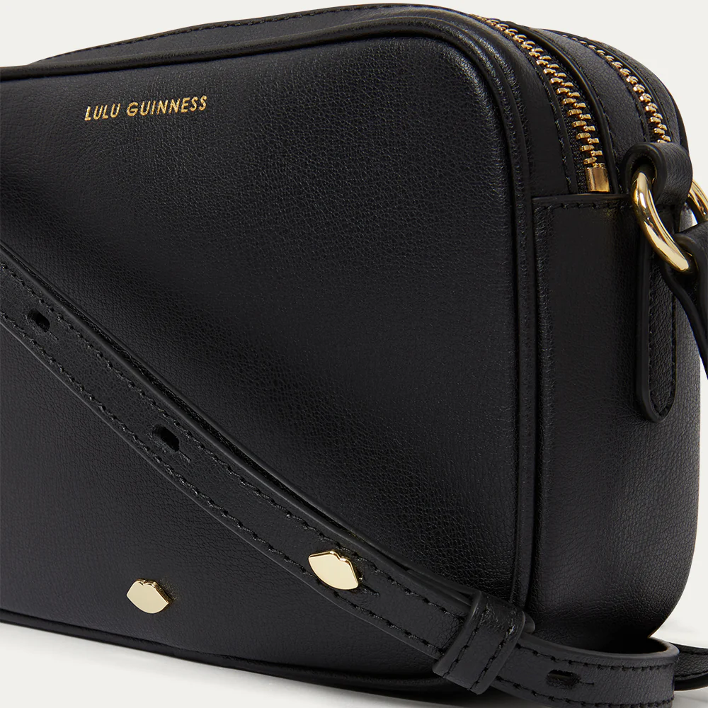BLACK LEATHER COLE CROSSBODY BAG - Image 5