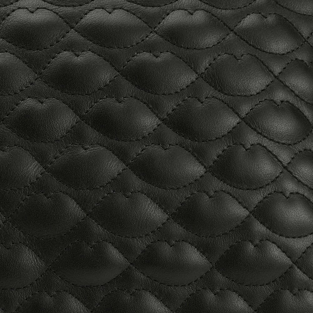 BLACK QUILTED LIP LEATHER CALLIE CROSSBODY BAG - Image 6