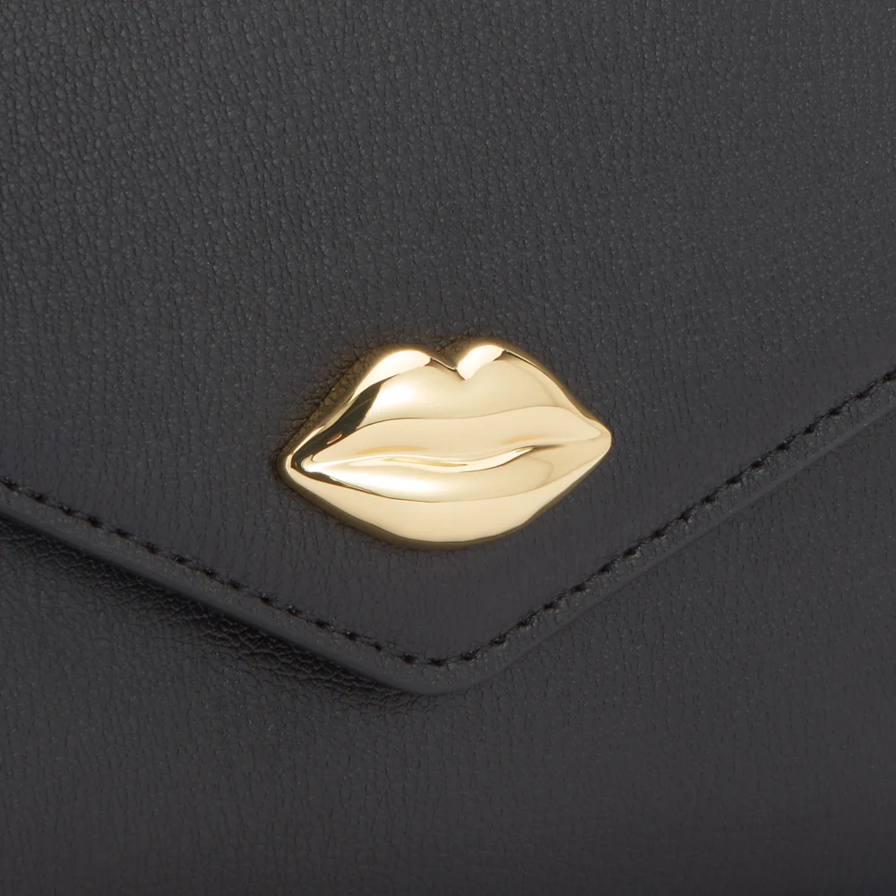 BLACK SOLID LIP PAULIE WALLET - Image 3