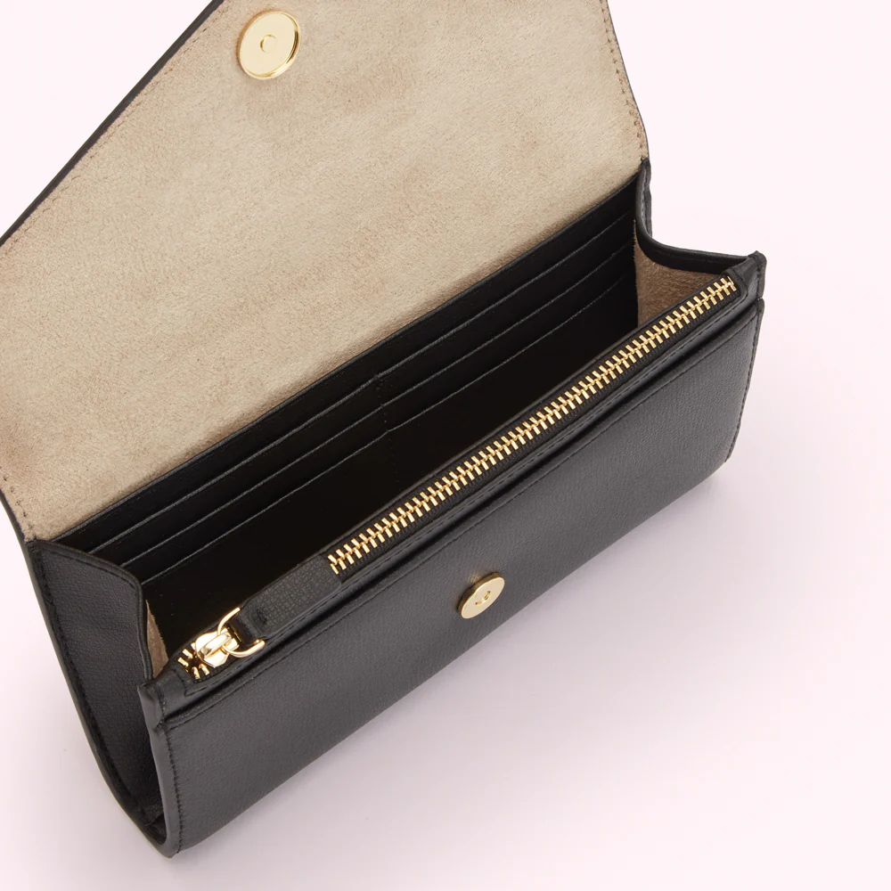 BLACK SOLID LIP PAULIE WALLET - Image 4