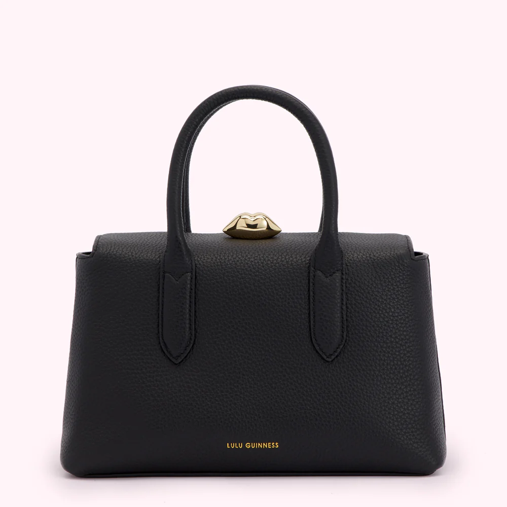 BLACK LEATHER MADELINE HANDBAG - Image 2