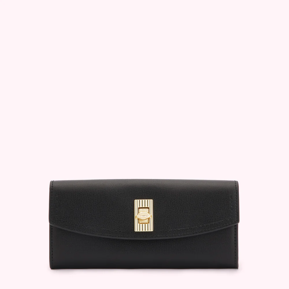 BLACK LIP TURNLOCK LUCIA WALLET