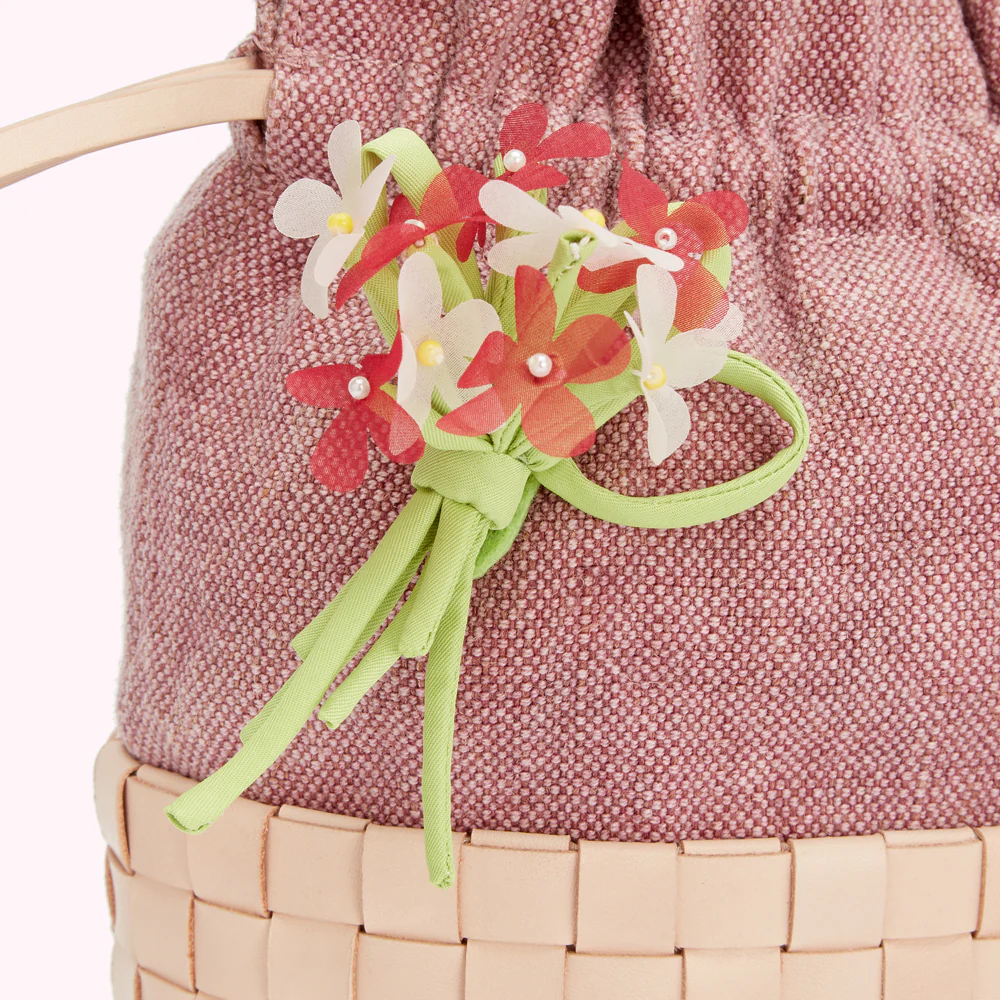 BLOSSOM FLOWER CANVAS ELOISE BASKET BAG - Image 4