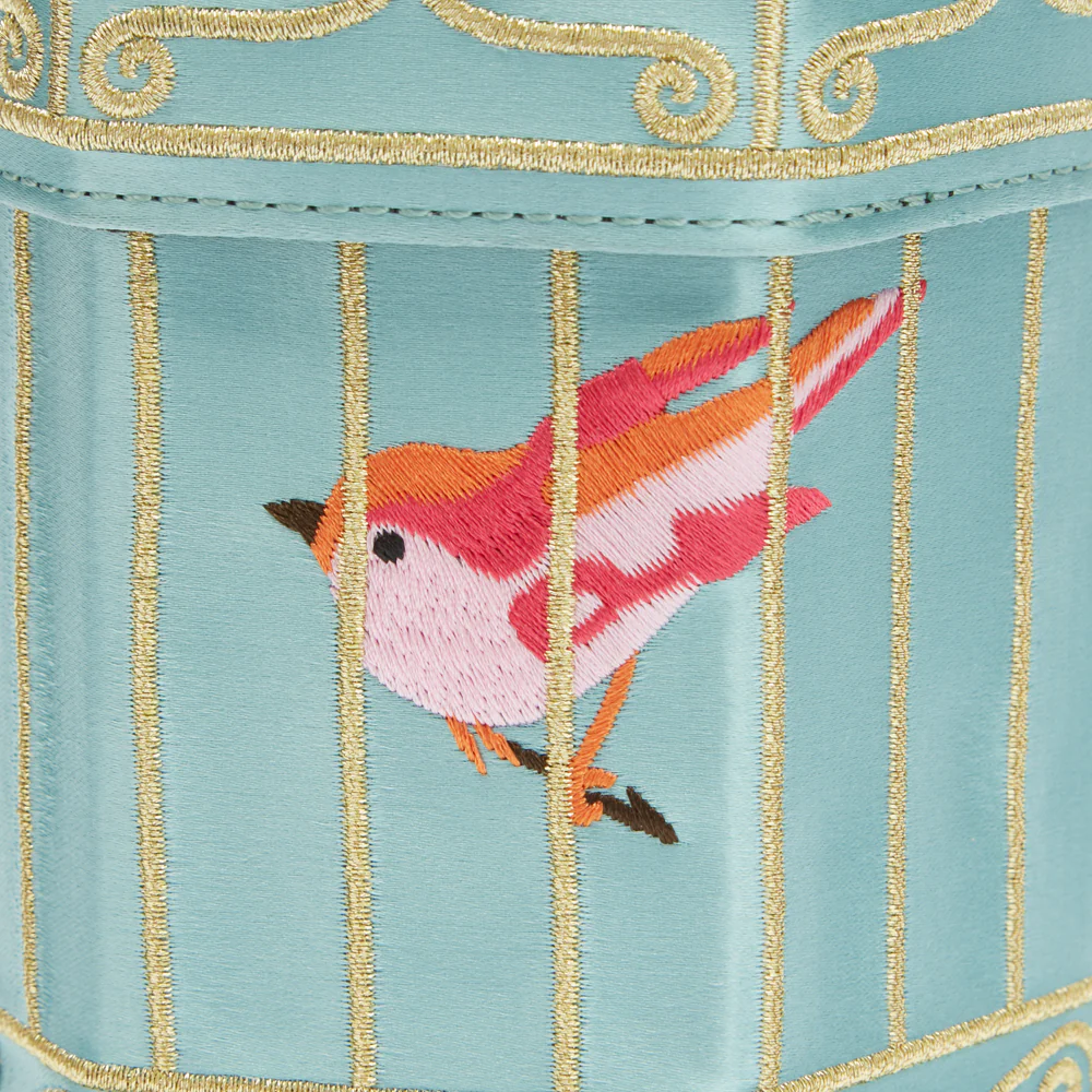 BLUE BIRDCAGE COLLECTIBLE CLUTCH BAG - Image 4