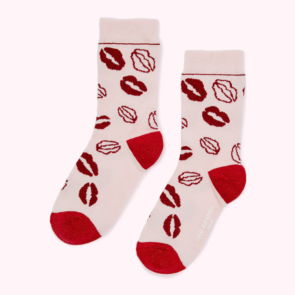 BLUSH LIP BLOT ANKLE SOCKS