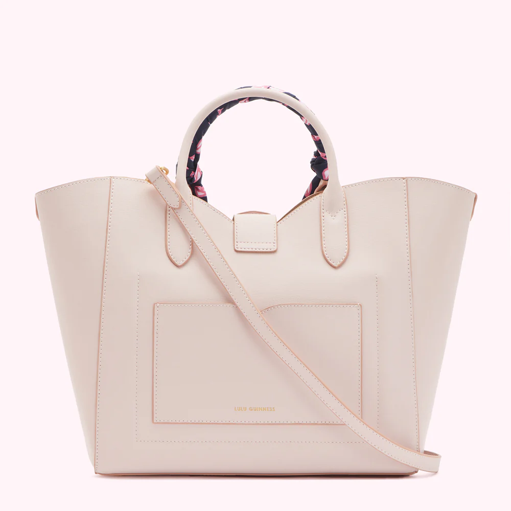 BLUSH LIP TURNLOCK SCARF LUELLA TOTE BAG - Image 4
