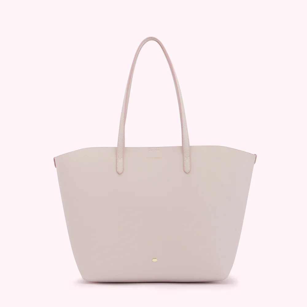 BLUSH LEATHER LARGE IVY TOTE BAG