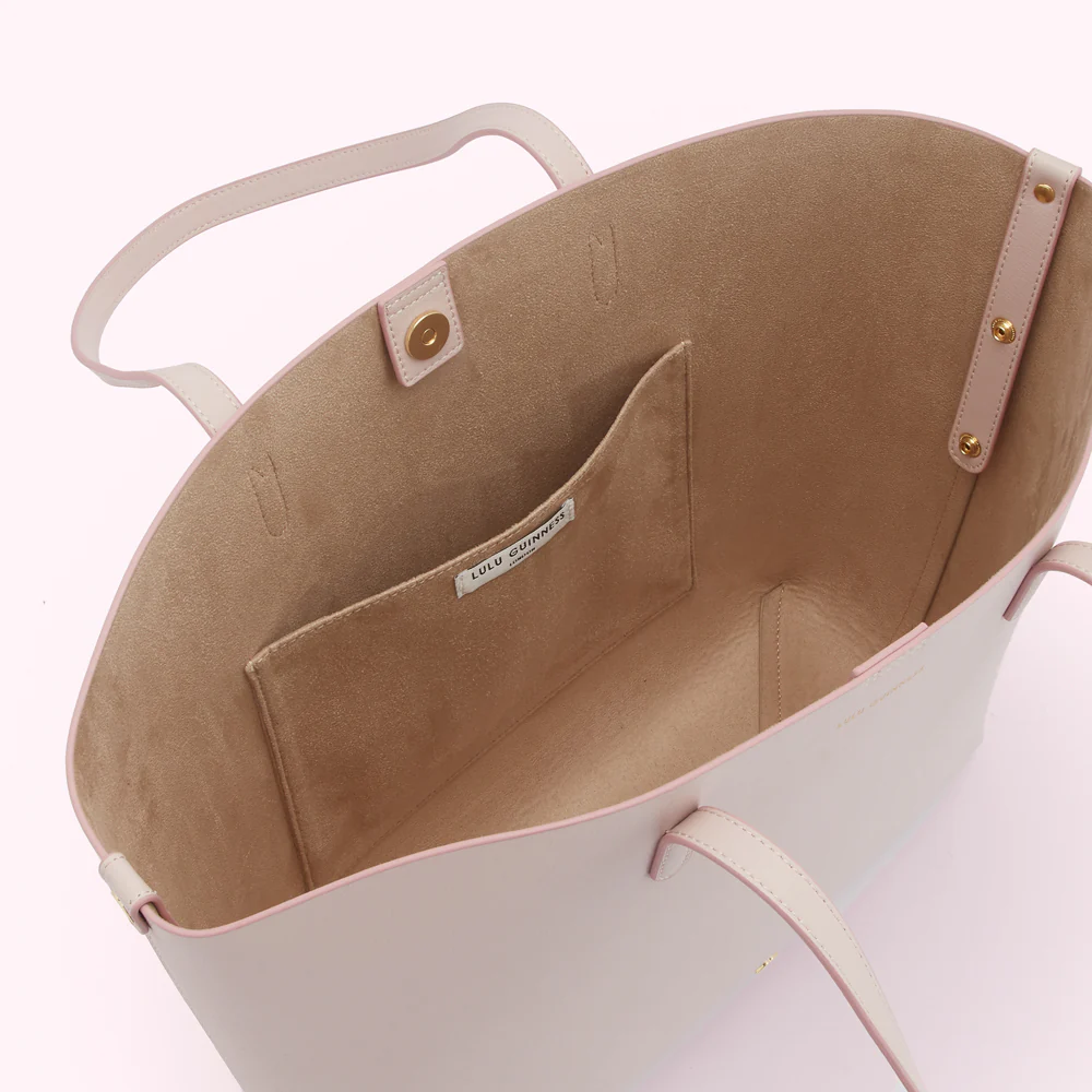 BLUSH LEATHER LARGE IVY TOTE BAG - Image 3