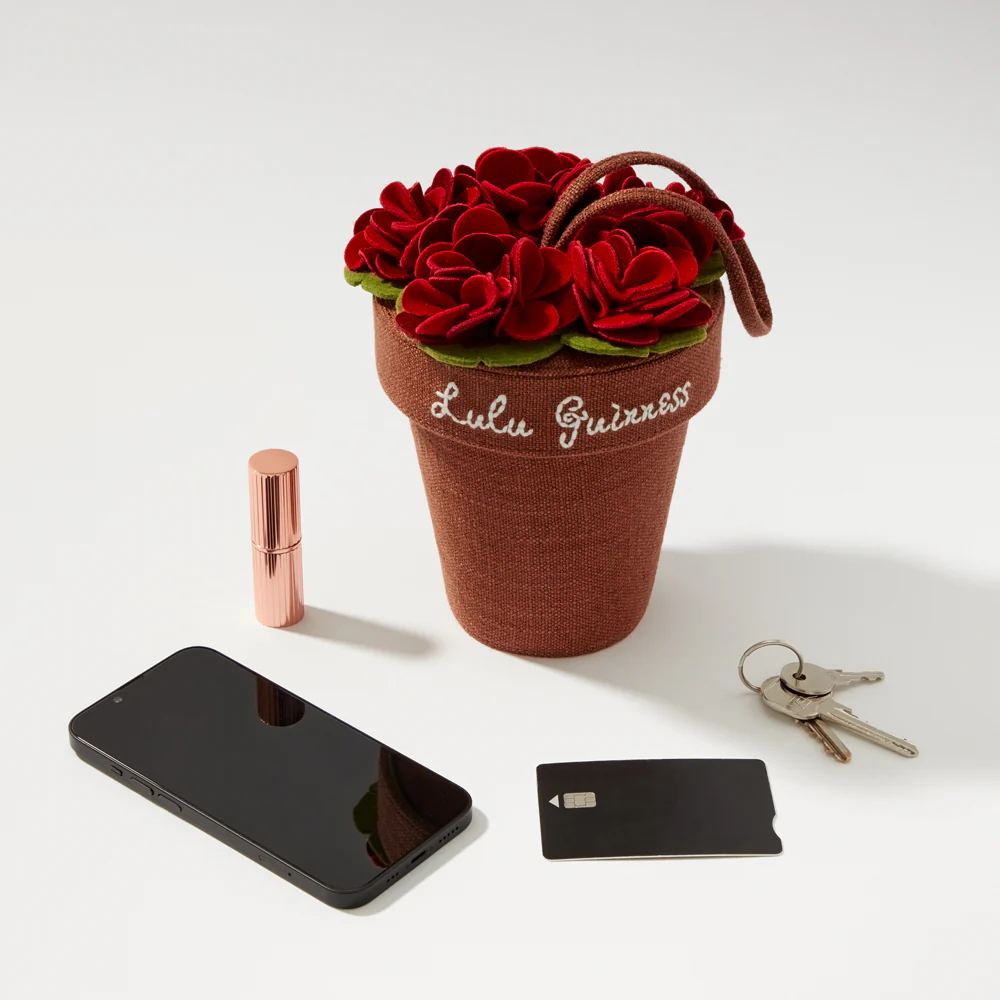 BROWN GERANIUM FLOWER POT BAG - Image 7