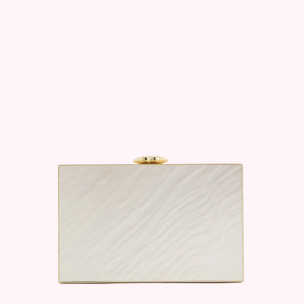 CHALK PEARLS OF WISDOM LIVVY CLUTCH BAG - Image 2