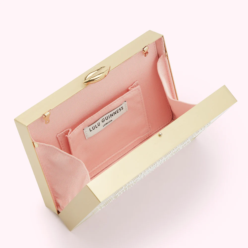 CHALK PEARLS OF WISDOM LIVVY CLUTCH BAG - Image 4
