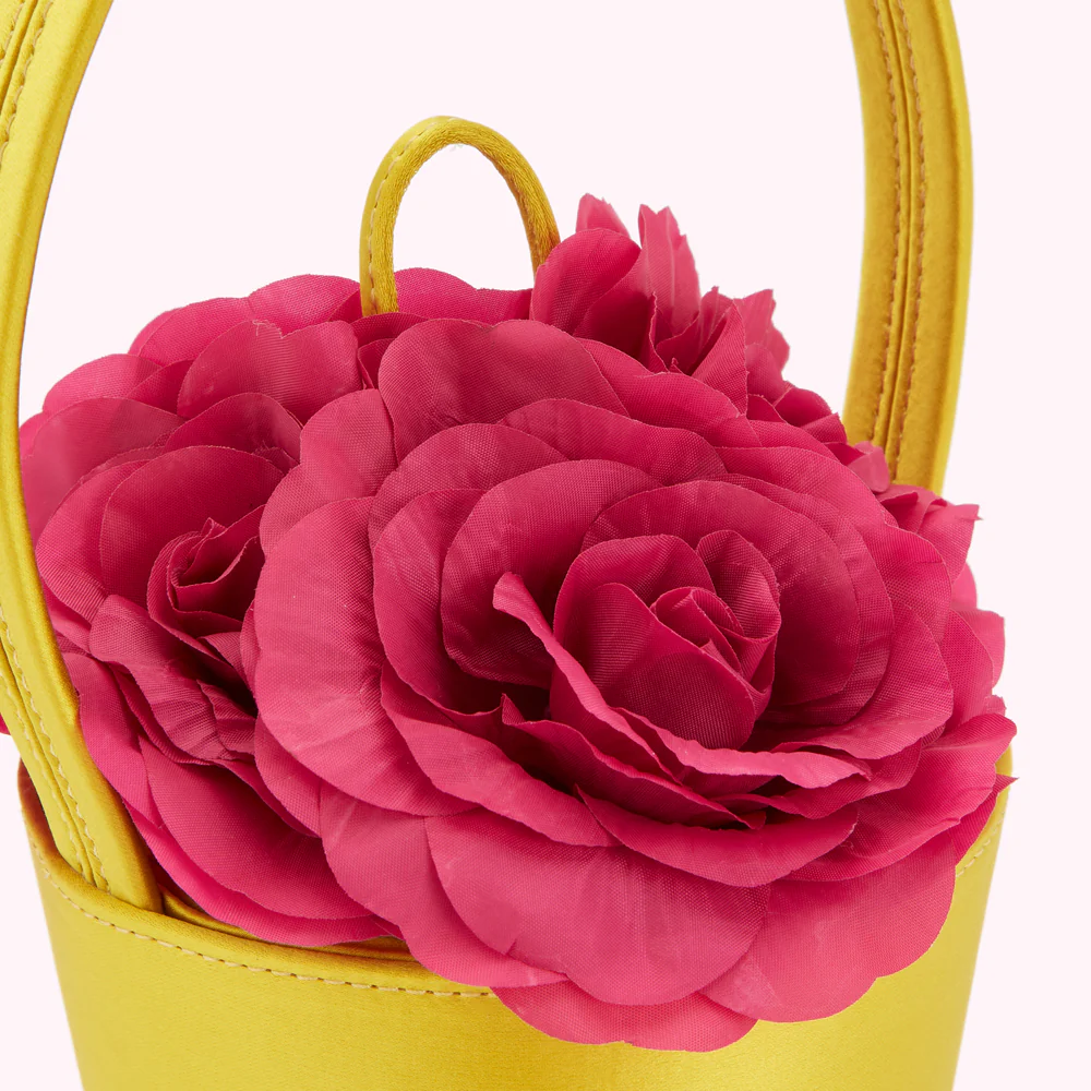 CHARTREUSE ROSE BASKET BAG - Image 6