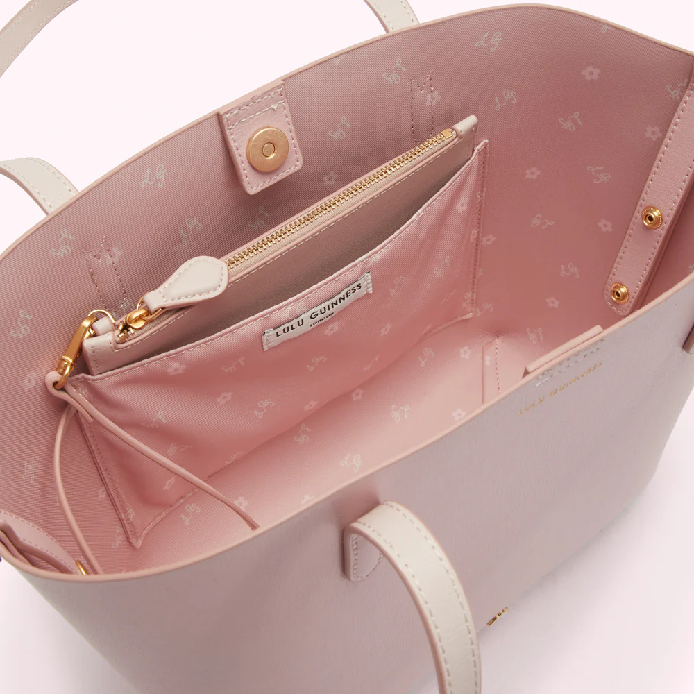 CHERRY BLOSSOM LEATHER SMALL IVY TOTE BAG - Image 4