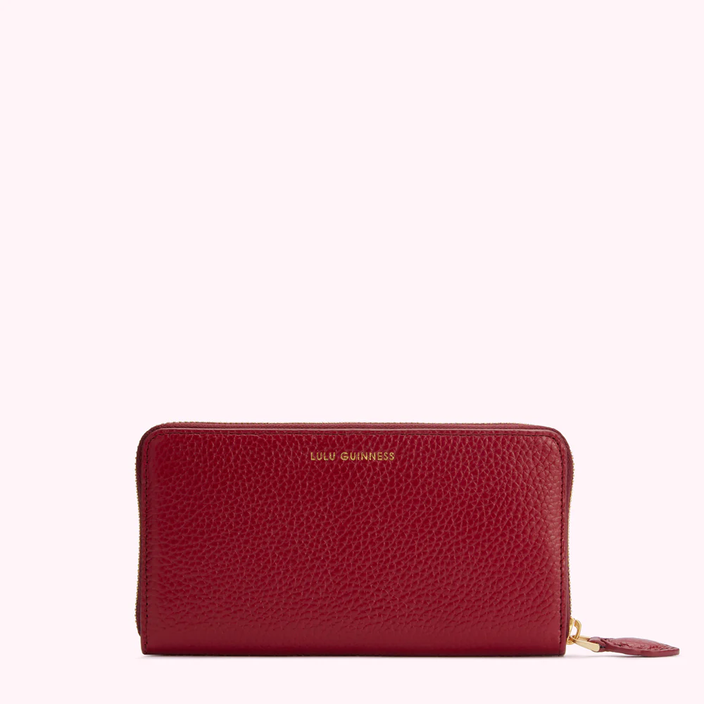 CHINA RED CUPIDS BOW CONTINENTAL WALLET - Image 3