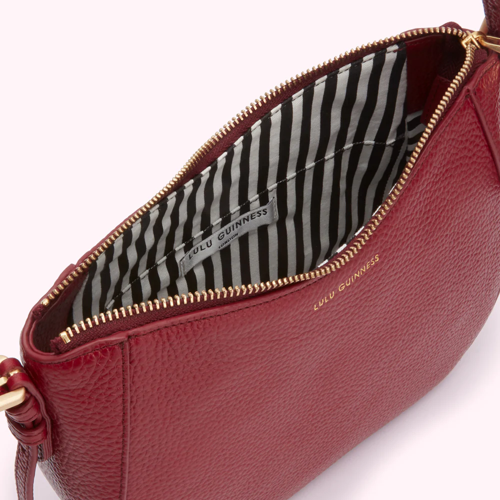 CHINA RED REVERSIBLE HANDLES JULES CROSSBODY BAG - Image 2