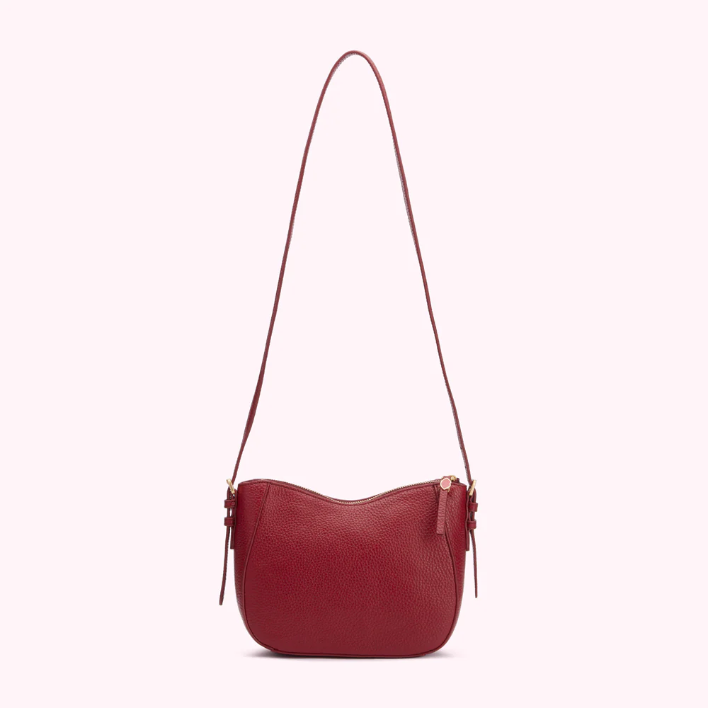 CHINA RED REVERSIBLE HANDLES JULES CROSSBODY BAG - Image 3