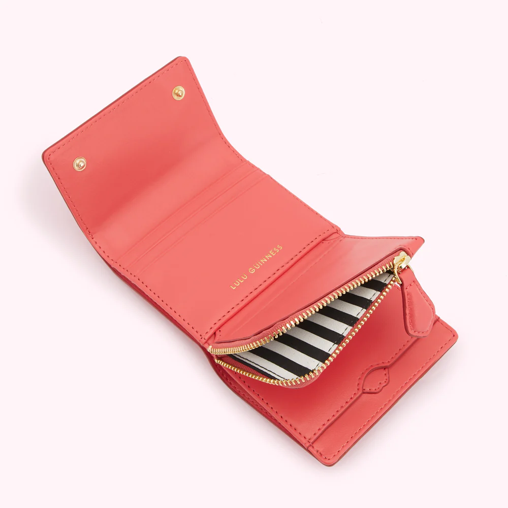 CORAL LEATHER JODIE WALLET - Image 3